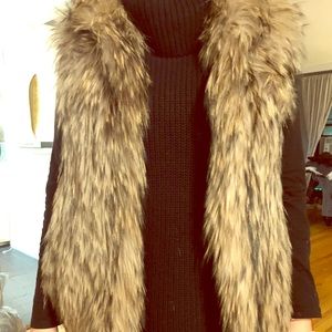Yves Salomón Racoon Fur Vest